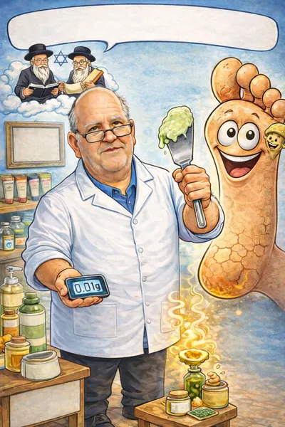 משה - פדיקוריסט שיקומי  מטפל בחולה במסגרת מקצועית וחמה
